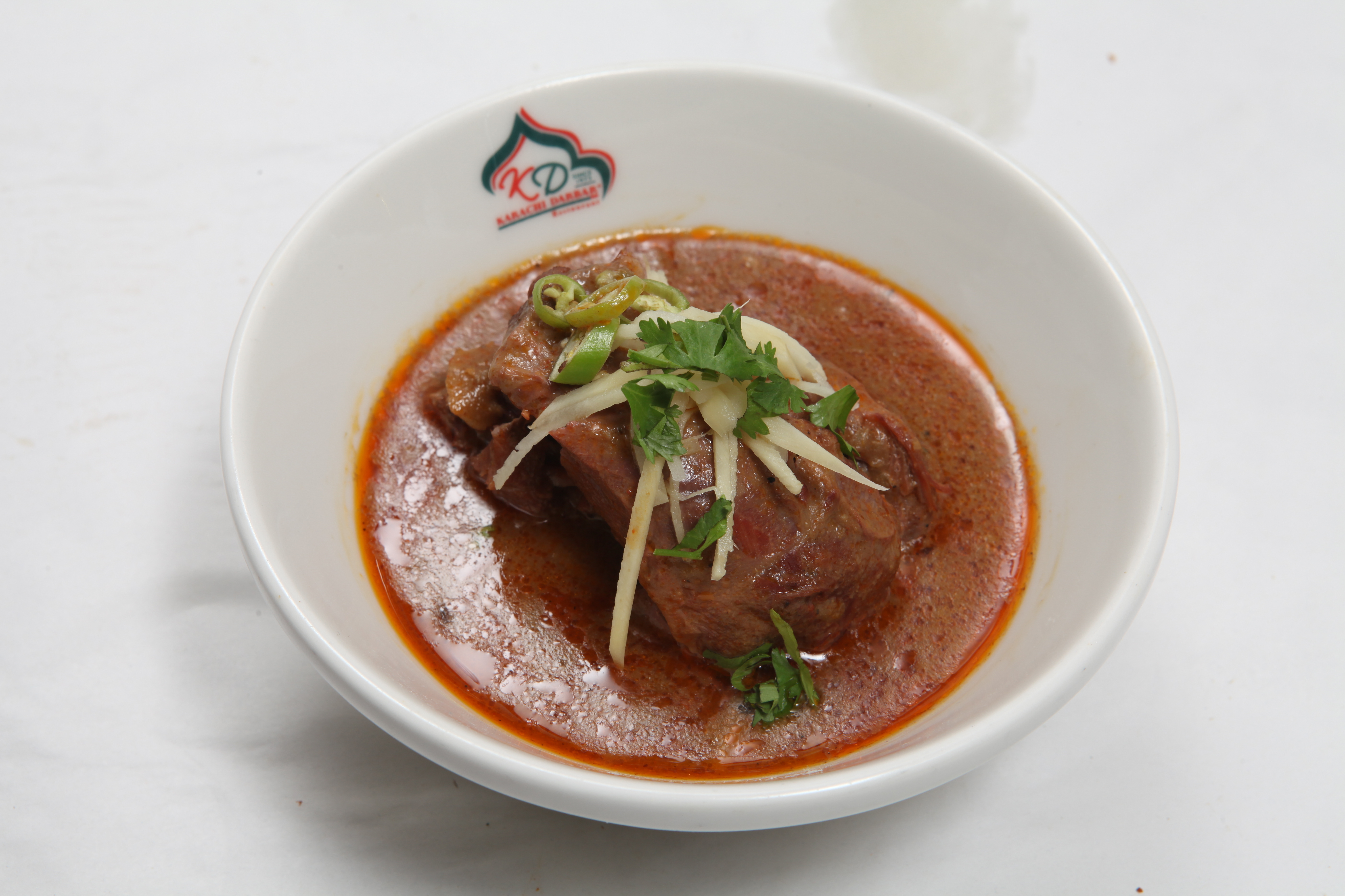 Nihari with ghee and ginger